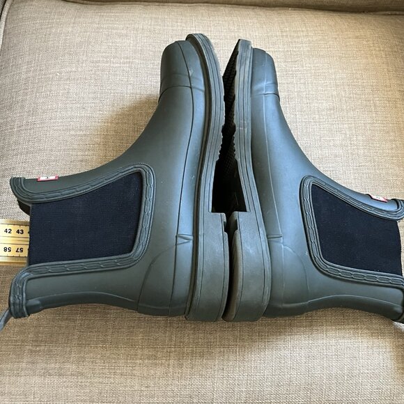 Hunter Chelsea Short Rain Boots Women's Size 8 Dark Hunter Green - Picture 7 of 13